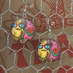 Trader Joe’s earrings 25mm Pasadena rose parade